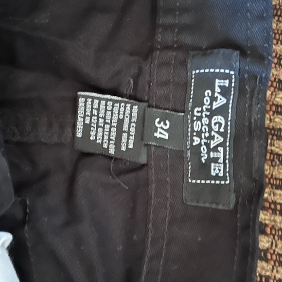(NWT) la gate Black Short for Men’s Size 34 - Picture 4 of 4